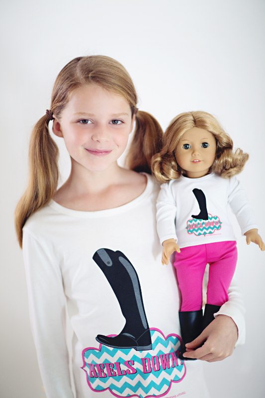 Annie's equestrian riding apparel Subtle T Shirt for dolls
